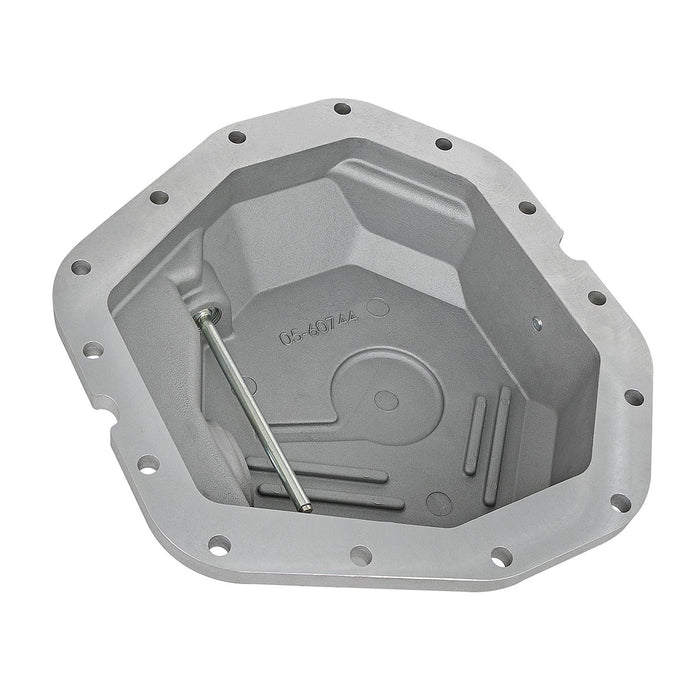 aFe Power Street Series Rear Differential Cover Black w/ Machined Fins w/ Gear Oil Ford Diesel Trucks 17-19 V8-6.7L (td)