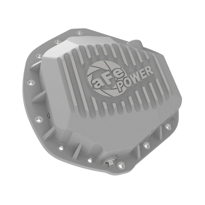 aFe Power Street Series Rear Differential Cover Raw w/ Machined Fins Dodge Trucks 2500/3500 03-18
