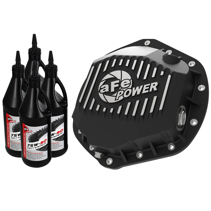 aFe Power Street Series Rear Differential Cover Raw w/ Machined Fins Dodge Trucks 2500/3500 03-18