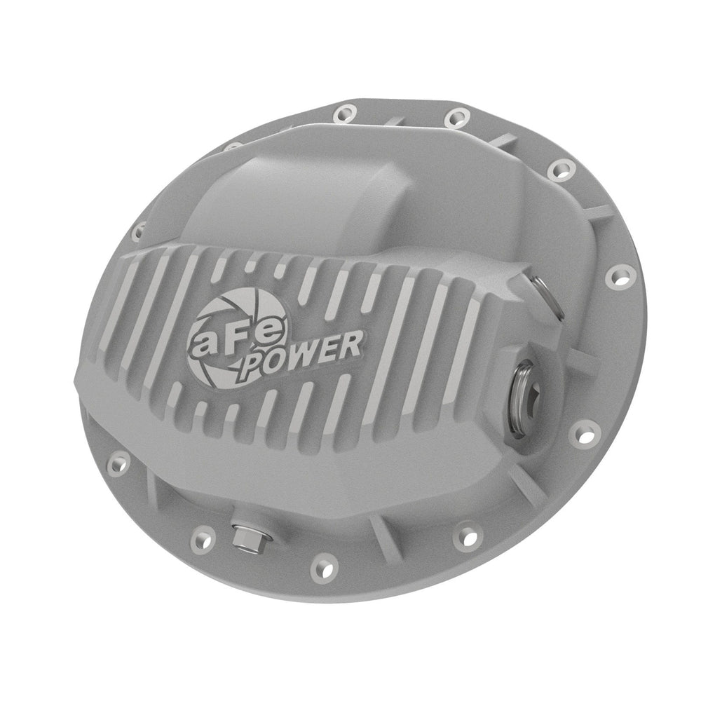 aFe Power Street Series Front Differential Cover Raw w/ Machined Fins Dodge Trucks 2500/3500 13-18