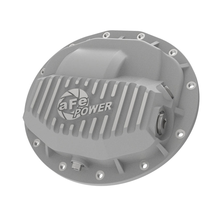 aFe Power Street Series Front Differential Cover Raw w/ Machined Fins Dodge Trucks 2500/3500 13-18