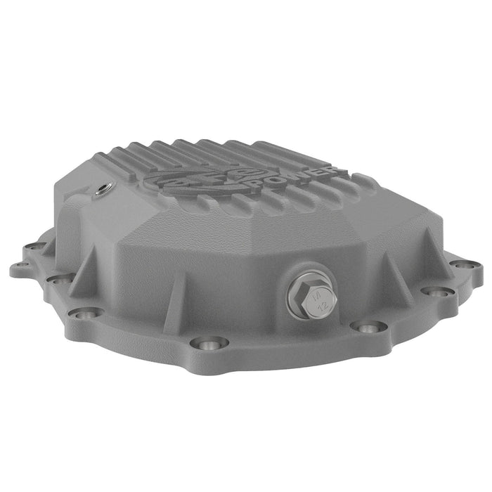 aFe Power Street Series Front Differential Cover Raw w/ Machined Fins  GM Diesel Trucks 01-18 V8-6.6L (td) LB7/LLY/LBZ/LMM/LML/L5P