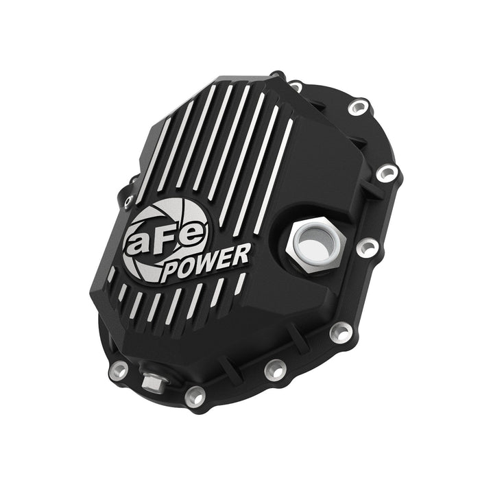 aFe Power Street Series Front Differential Cover Raw w/ Machined Fins  GM Diesel Trucks 01-18 V8-6.6L (td) LB7/LLY/LBZ/LMM/LML/L5P