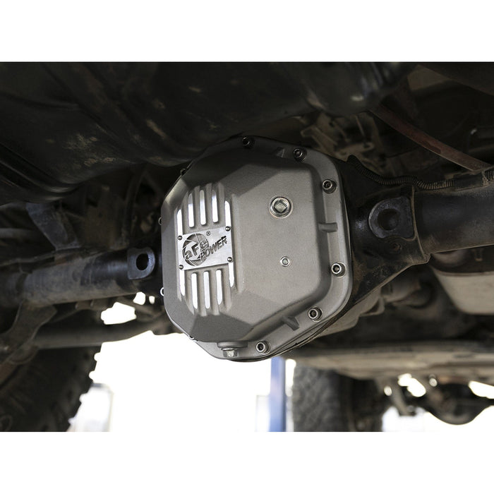 aFe Power Street Series Dana 44 Front and Rear Differential Covers Raw w/ Machined Fins Jeep Wrangler (TJ/JK) 97-18