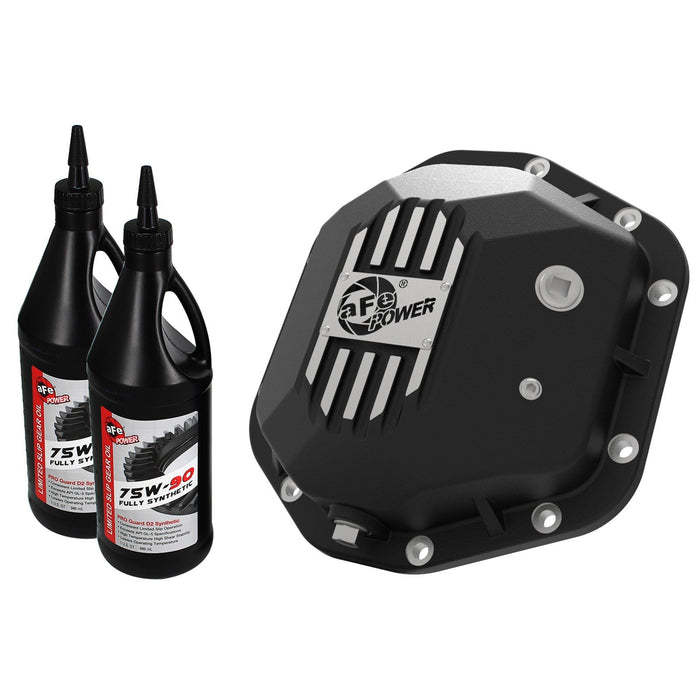 aFe Power Street Series Dana 44 Rear Differential Cover Raw w/ Machined Fins Jeep Wrangler (TJ/JK) 97-18