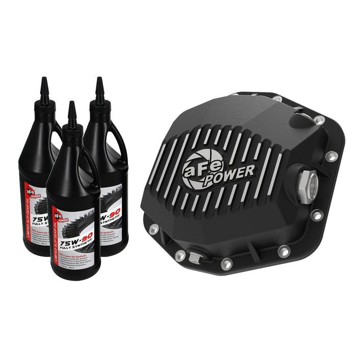 aFe Power Street Series Rear Differential Cover Raw w/ Machined Fins (Dana M220) Ford Ranger 2019 L4-2.5L/2.3L (t) / L5-3.2L (td)