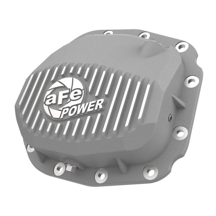 aFe Power Street Series Rear Differential Cover Raw w/ Machined Fins (Super 8.8 axle) Ford F-150 15-19 V6-2.7L (t)/3.0L (td)/3.5L (t)/ V8-5.0L