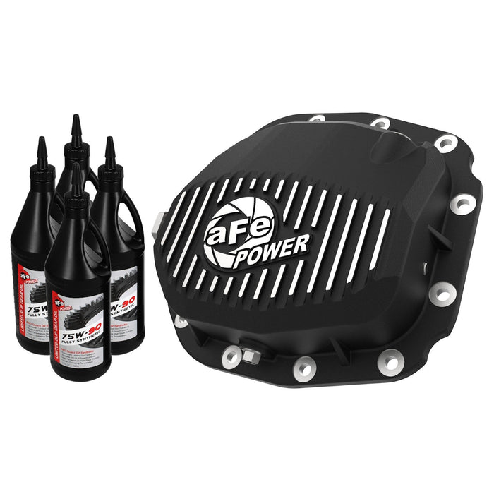 aFe Power Street Series Rear Differential Cover Raw w/ Machined Fins (Super 8.8 axle) Ford F-150 15-19 V6-2.7L (t)/3.0L (td)/3.5L (t)/ V8-5.0L