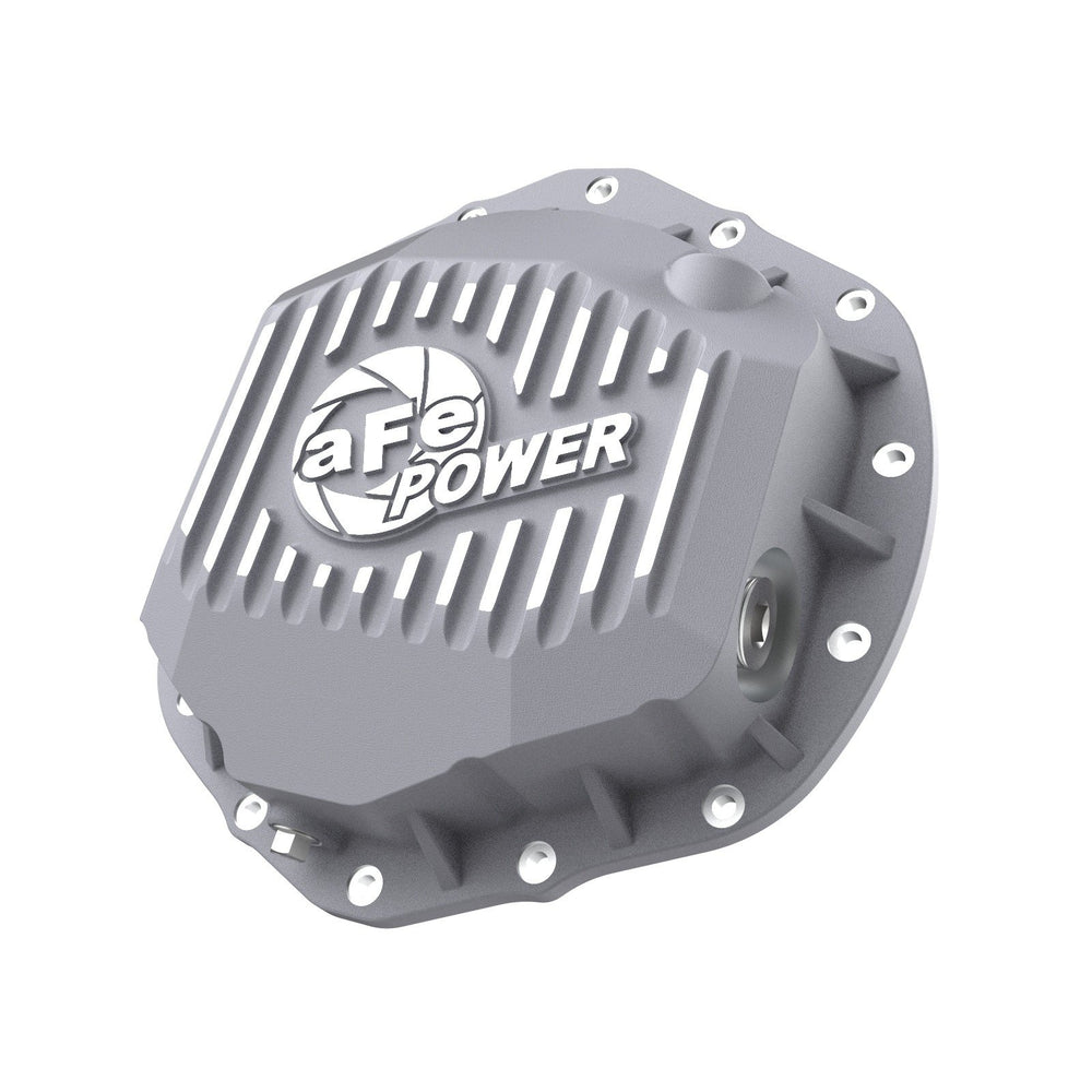 aFe Power Street Series Rear Differential Cover Raw w/ Machined Fins GM Diesel Trucks 2020 V8-6.6L (td) L5P