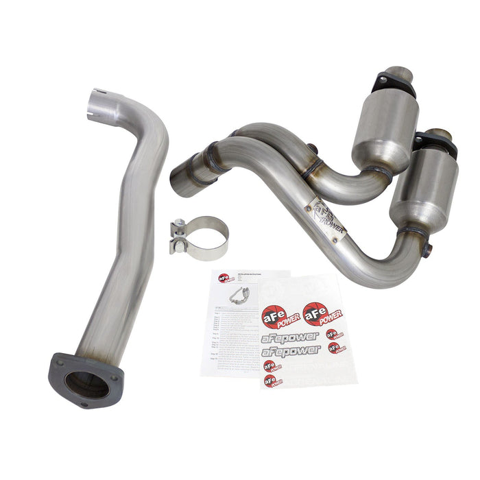 aFe Power Direct Fit 409 Stainless Steel Front Catalytic Converter Jeep Wrangler (TJ) 00-03 L6-4.0L