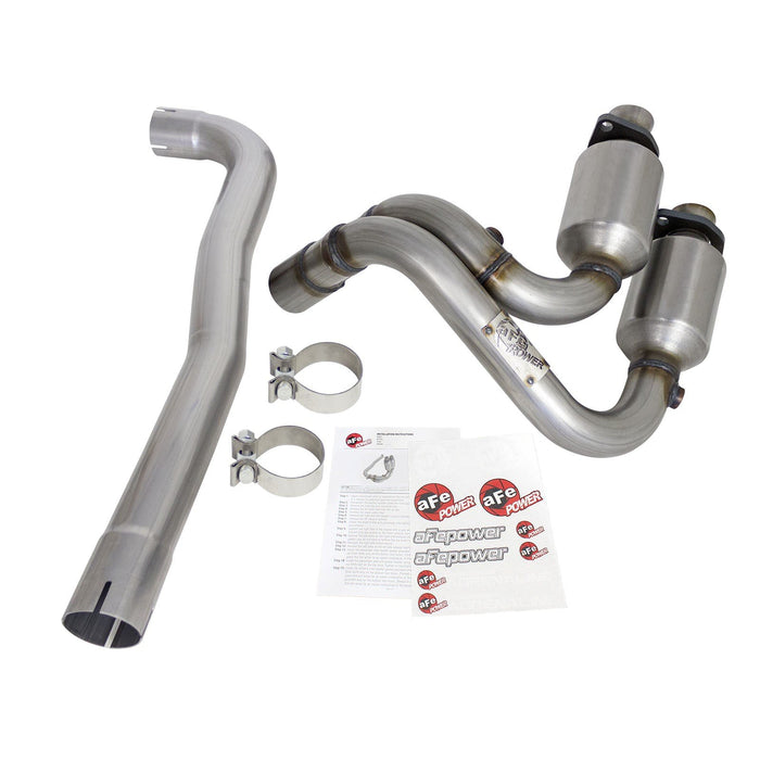 aFe Power Direct Fit 409 Stainless Steel Front Catalytic Converter Jeep Wrangler (TJ) 04-06 L6-4.0L