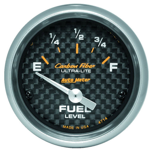 AutoMeter 2-1/16" Fuel Level, 0-90 ??, Air-Core, Sse, Carbon Fiber