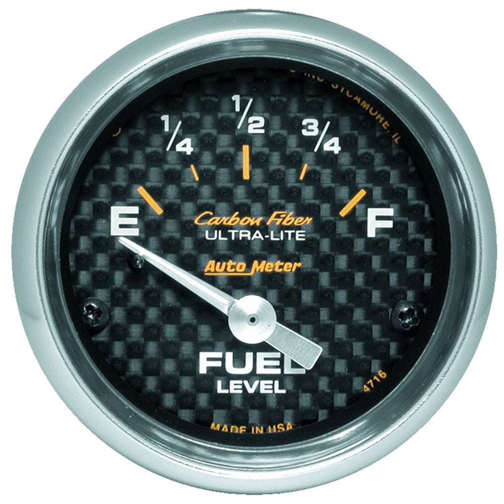 AutoMeter 2-1/16" Fuel Level, 240-33 ??, Air-Core, Sse, Carbon Fiber