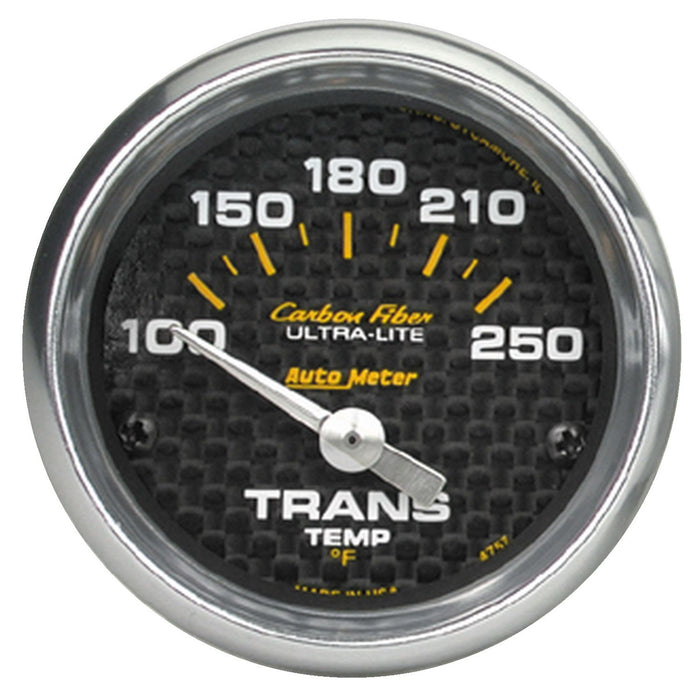 AutoMeter 2-1/16" Transmission Temperature, 100-250 ???F, Air-Core, Carbon Fiber