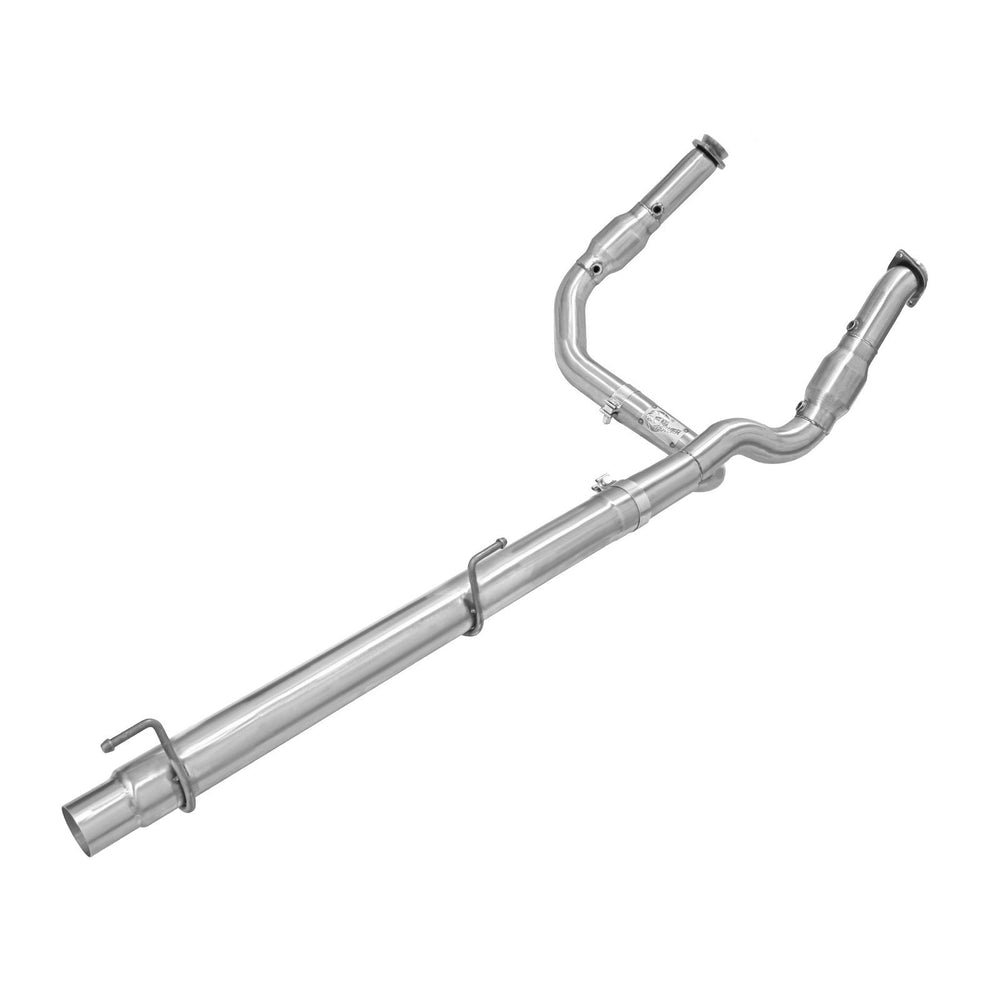aFe Power Twisted Steel Y-Pipe 3 to 3-1/2 IN w/ Cat Dodge/RAM 1500 09-18 / RAM 1500 Classic 2019 V8-5.7L HEMI
