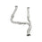 aFe Power Twisted Steel Y-Pipe 3 to 3-1/2 IN Aluminized w/ Cat Ford F-150 11-14 V6-3.5L (tt)