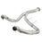 aFe Power Twisted Steel Y-Pipe 3 to 3-1/2 IN Aluminized w/ Cat Ford F-150 11-14 V6-3.5L (tt)