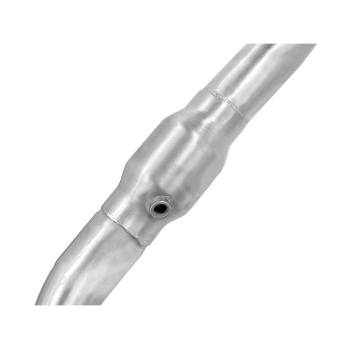 aFe Power Twisted Steel Y-Pipe 3 to 3-1/2 IN Aluminized w/ Cat Ford F-150 11-14 V6-3.5L (tt)