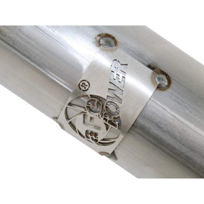 aFe Power Twisted Steel 2-1/2 IN Steel Loop-Delete Downpipe Jeep Wrangler (JK) 12-18 V6-3.6L