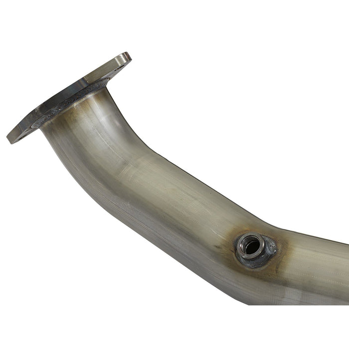 aFe Power Twisted Steel Mid Pipe 3 IN 304 Stainless Steel Dodge Challenger/Charger Hellcat 15-20 SRT-8 V8-6.2L (sc) / 392 V8-6.4L