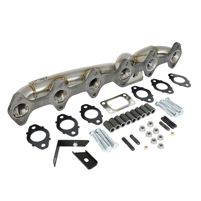 aFe Power Twisted Steel 304 Stainless Steel Header Dodge Diesel Trucks 03-07 L6-5.9L (td)