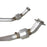 aFe Power Twisted Steel Mid Pipe 3 IN 304 Stainless Steel w/ Cat Dodge Challenger/Charger 09-20 V8-5.7L