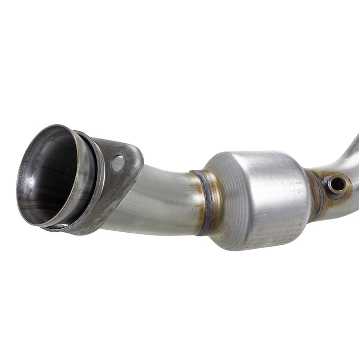 aFe Power Twisted Steel Mid Pipe 3 IN 304 Stainless Steel w/ Cat Dodge Challenger/Charger 09-20 V8-5.7L