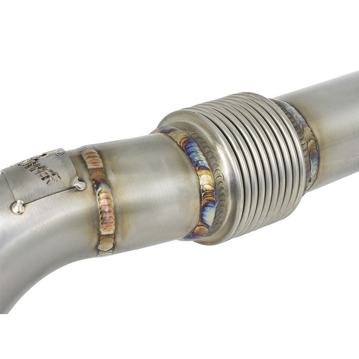 aFe Power Twisted Steel Header Up-Pipe Ford Diesel Trucks 08-10 V8-6.4L (td)