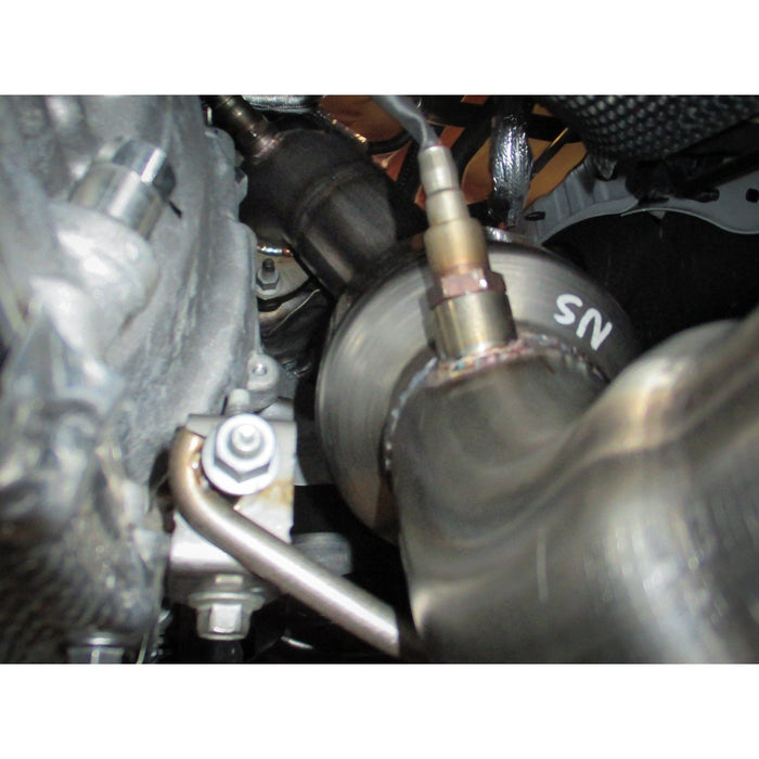 aFe Power Twisted Steel Down Pipe 3 IN 304 Stainless Steel w/ Cat Ford Ranger 19-20 L4-2.3L (t)