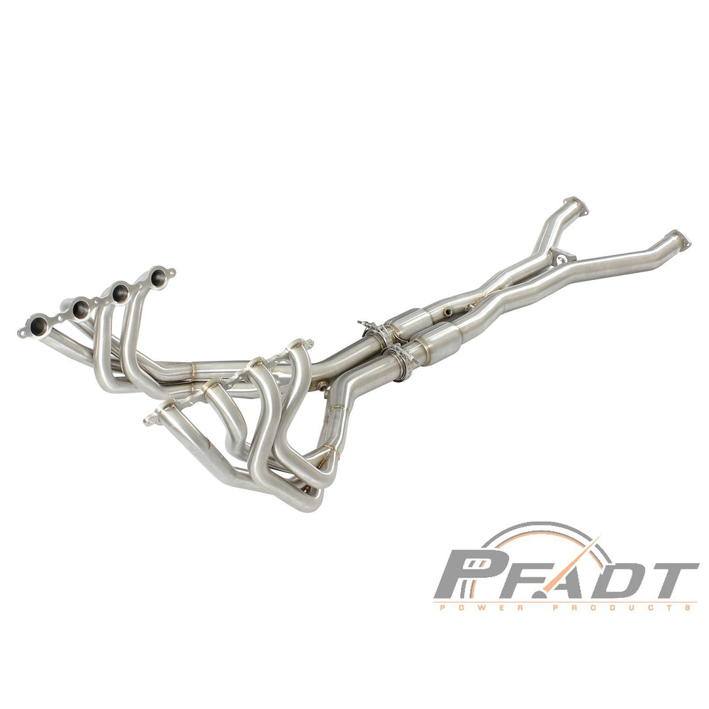 aFe Power Pfadt Series Tri-Y Long Tube Header & X-Pipe 304 Stainless Steel w/ Cat Chevrolet Corvette (C5) 97-04 V8-5.7L (LS1)