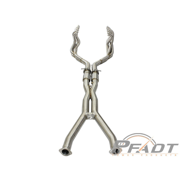 aFe Power Pfadt Series Tri-Y Long Tube Header & X-Pipe 304 Stainless Steel w/ Cat Chevrolet Corvette (C5) 97-04 V8-5.7L (LS1)