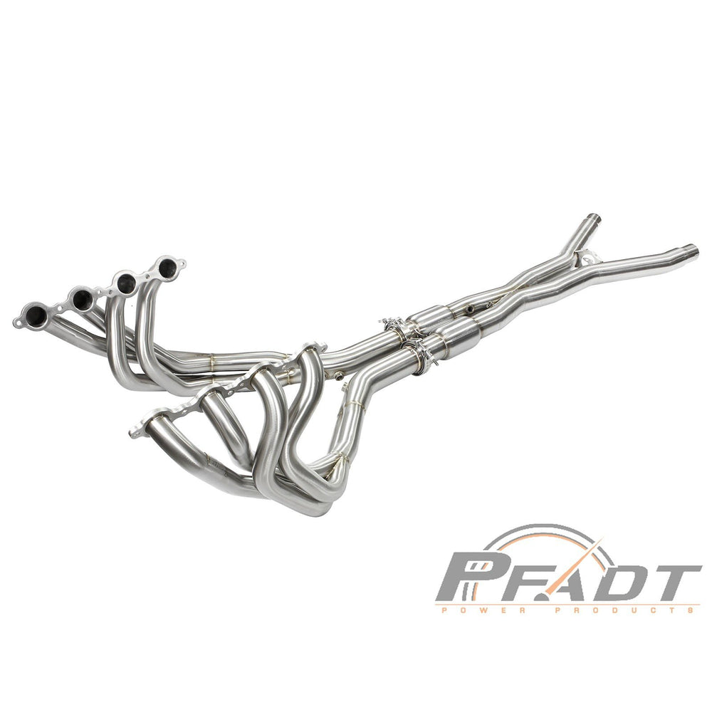 aFe Power Pfadt Series Tri-Y Long Tube Header & X-Pipe 304 Stainless Steel w/ Cat Chevrolet Corvette (C6) 06-07 V8-6.0L/6.2L (LS2/LS3)