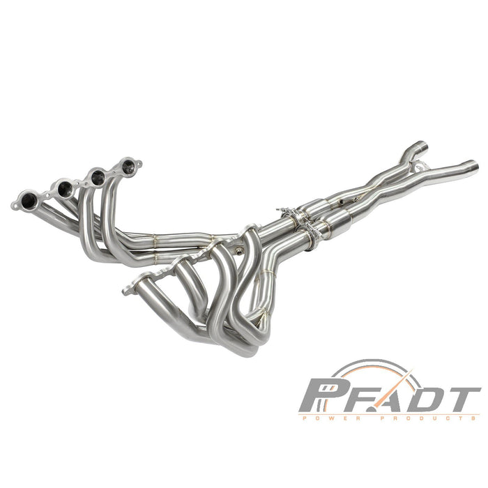 aFe Power Pfadt Series Tri-Y Long Tube Header & X-Pipe 304 Stainless Steel w/ Cat Chevrolet Corvette Z06/ZR1 (C6) 06-13 V8-6.2L/7.0L (LS9/LS7)