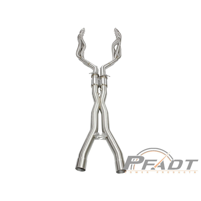 aFe Power Pfadt Series Tri-Y Long Tube Header & X-Pipe 304 Stainless Steel w/ Cat Chevrolet Corvette Z06/ZR1 (C6) 06-13 V8-6.2L/7.0L (LS9/LS7)