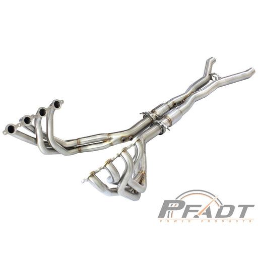 aFe Power Pfadt Series Tri-Y Long Tube Header & X-Pipe 304 Stainless Steel w/ Cat Chevrolet Corvette (C6) 09-13 V8-6.2L (LS3)