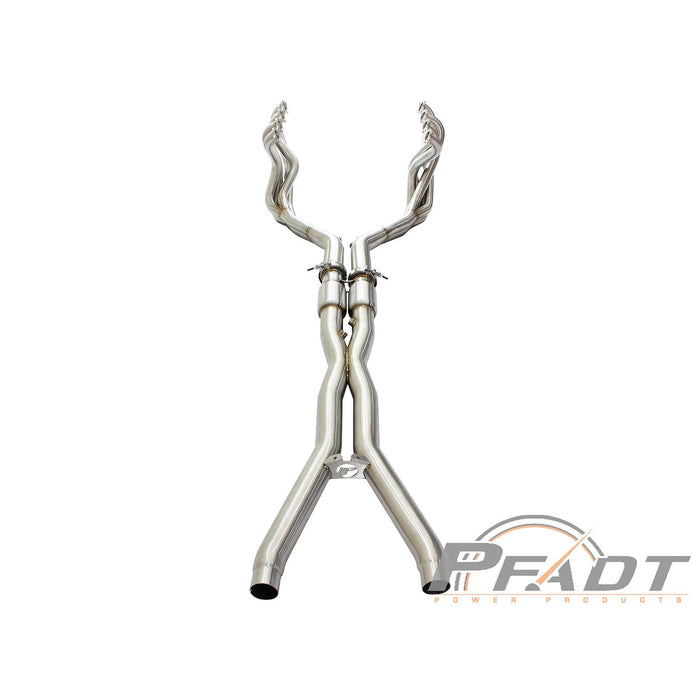 aFe Power Pfadt Series Tri-Y Long Tube Header & X-Pipe 304 Stainless Steel w/ Cat Chevrolet Corvette (C6) 09-13 V8-6.2L (LS3)