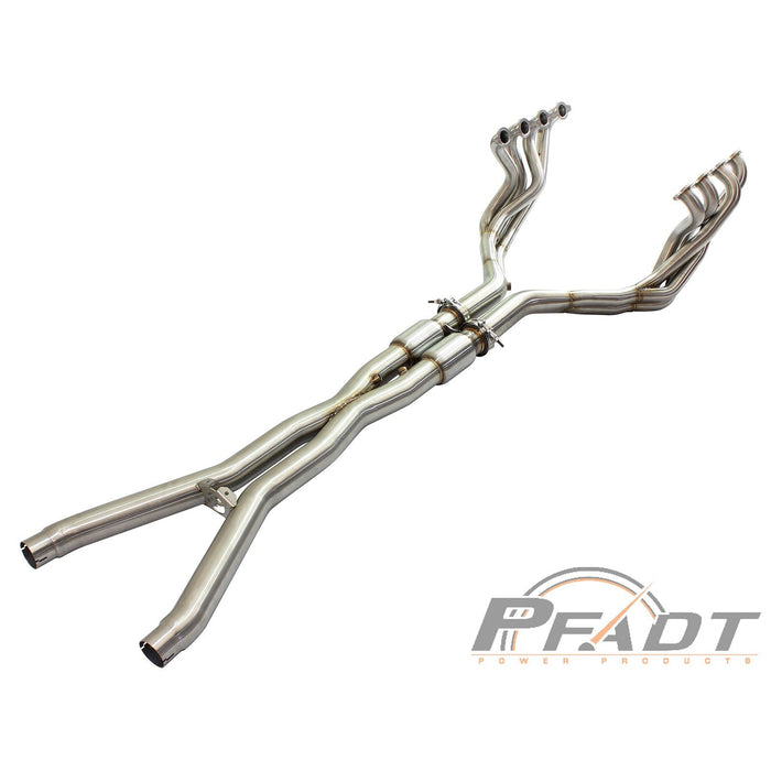 aFe Power Pfadt Series Tri-Y Long Tube Header & X-Pipe 304 Stainless Steel w/ Cat Chevrolet Corvette (C6) 09-13 V8-6.2L (LS3)
