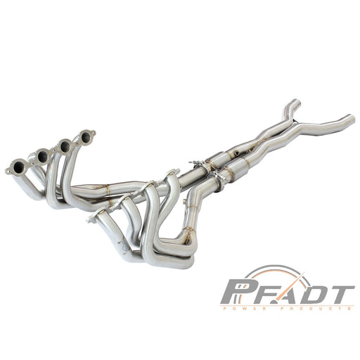 aFe Power Pfadt Series Tri-Y Long Tube Header & X-Pipe 304 Stainless Steel w/ Cat Chevrolet Corvette (C7) & Z06 14-19 V8-6.2L/6.2L (sc)