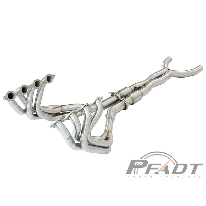 aFe Power Pfadt Series Tri-Y Long Tube Header & X-Pipe 304 Stainless Steel w/ Cat Chevrolet Corvette (C7) & Z06 14-19 V8-6.2L/6.2L (sc)