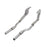 aFe Power Twisted Steel Tri-Y Long Tube Header & Mid Pipe 304 Stainless Steel w/ Cat Cadillac CTS-V 09-15 V8-6.2L (sc)