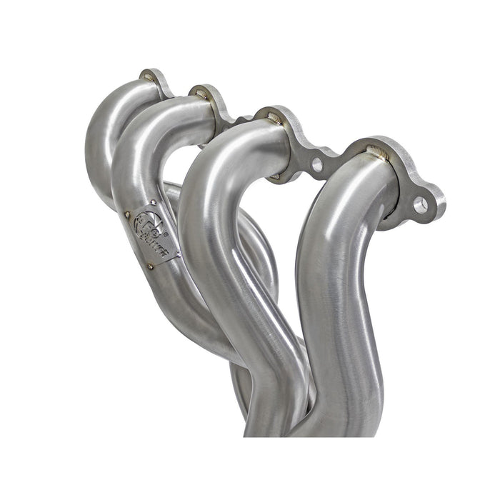 aFe Power Twisted Steel Tri-Y Long Tube Header & Mid Pipe 304 Stainless Steel w/ Cat Cadillac CTS-V 09-15 V8-6.2L (sc)