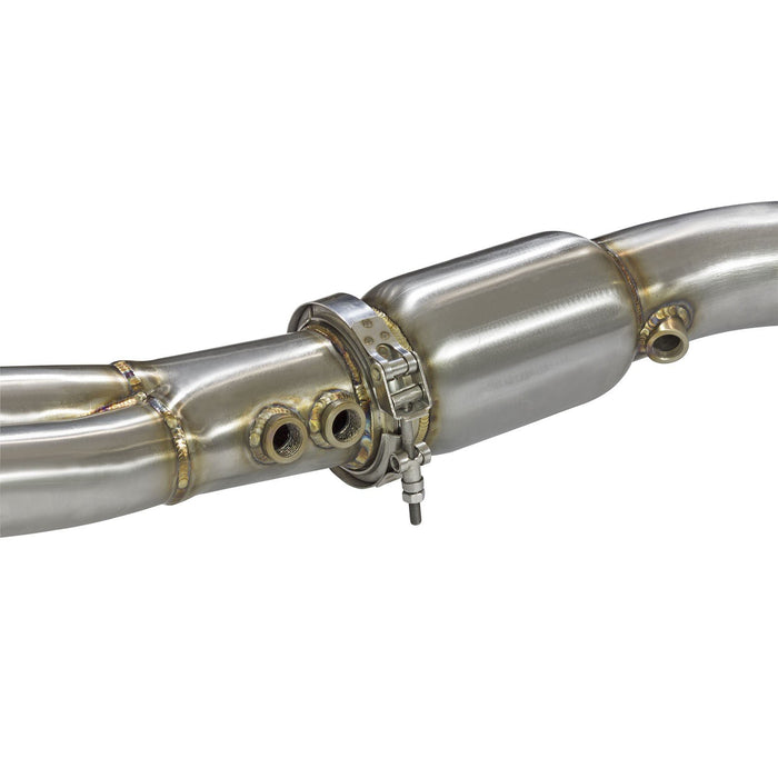 aFe Power Twisted Steel Tri-Y Long Tube Header & X-Pipe 304 Stainless Steel w/ Cat Chevrolet Camaro SS 16-21 V8-6.2L (sc)