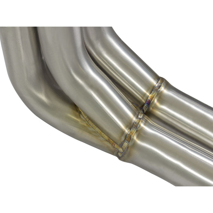 aFe Power Twisted Steel Tri-Y Long Tube Header & X-Pipe 304 Stainless Steel w/ Cat Chevrolet Camaro SS 16-21 V8-6.2L (sc)