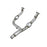 aFe Power Twisted Steel Y-Pipe 3 to 3-1/2 IN 304 Stainless Steel w/ Cat GM Silverado/Sierra 1500 19-20 V8-5.3L