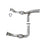 aFe Power Twisted Steel Y-Pipe 3 to 3-1/2 IN 304 Stainless Steel w/ Cat GM Silverado/Sierra 1500 19-20 V8-6.2L