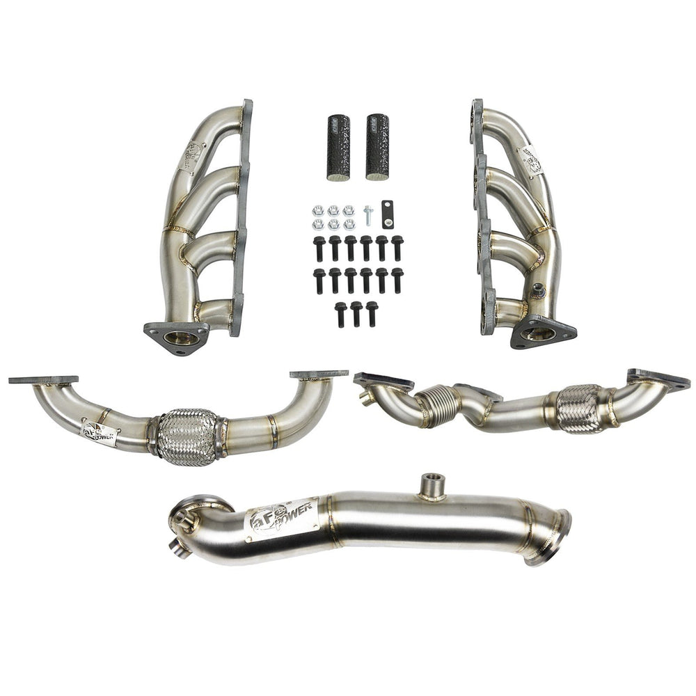 aFe Power Twisted Steel 304 Stainless Steel Race Series Performance Package GM Diesel Trucks 11-15 V8-6.6L (td) LML