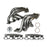 aFe Power Twisted Steel 1-7/8 IN to 2-3/4 IN 304 Stainless Headers Chevrolet Corvette (C8) 2020 V8-6.2L