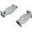 aFe Power Twisted Steel Power Pipe 3 IN 304 Stainless Steel w/ Cat Chevrolet Corvette (C8) 2020 V8-6.2L