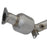 aFe Power Twisted Steel Y-Pipe 2-1/2 to 3 IN 304 Stainless Steel w/ Cat Nissan 350Z /Infiniti G35 03-06 V6-3.5L