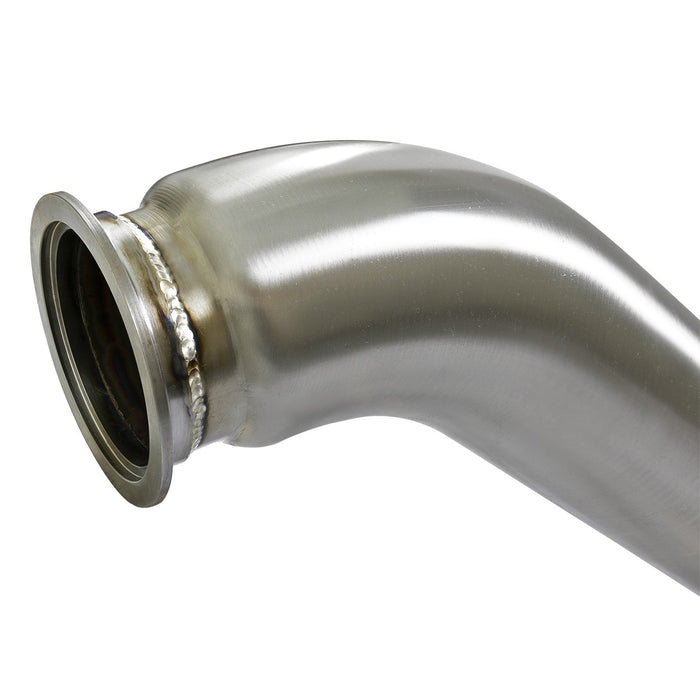 aFe Power Twisted Steel Down Pipe 3 IN 304 Stainless Steel Infiniti Q50/Q60 16-20 V6-3.0L (tt)